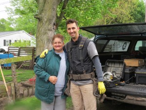 Mayer Stutzman and Luisa smiling