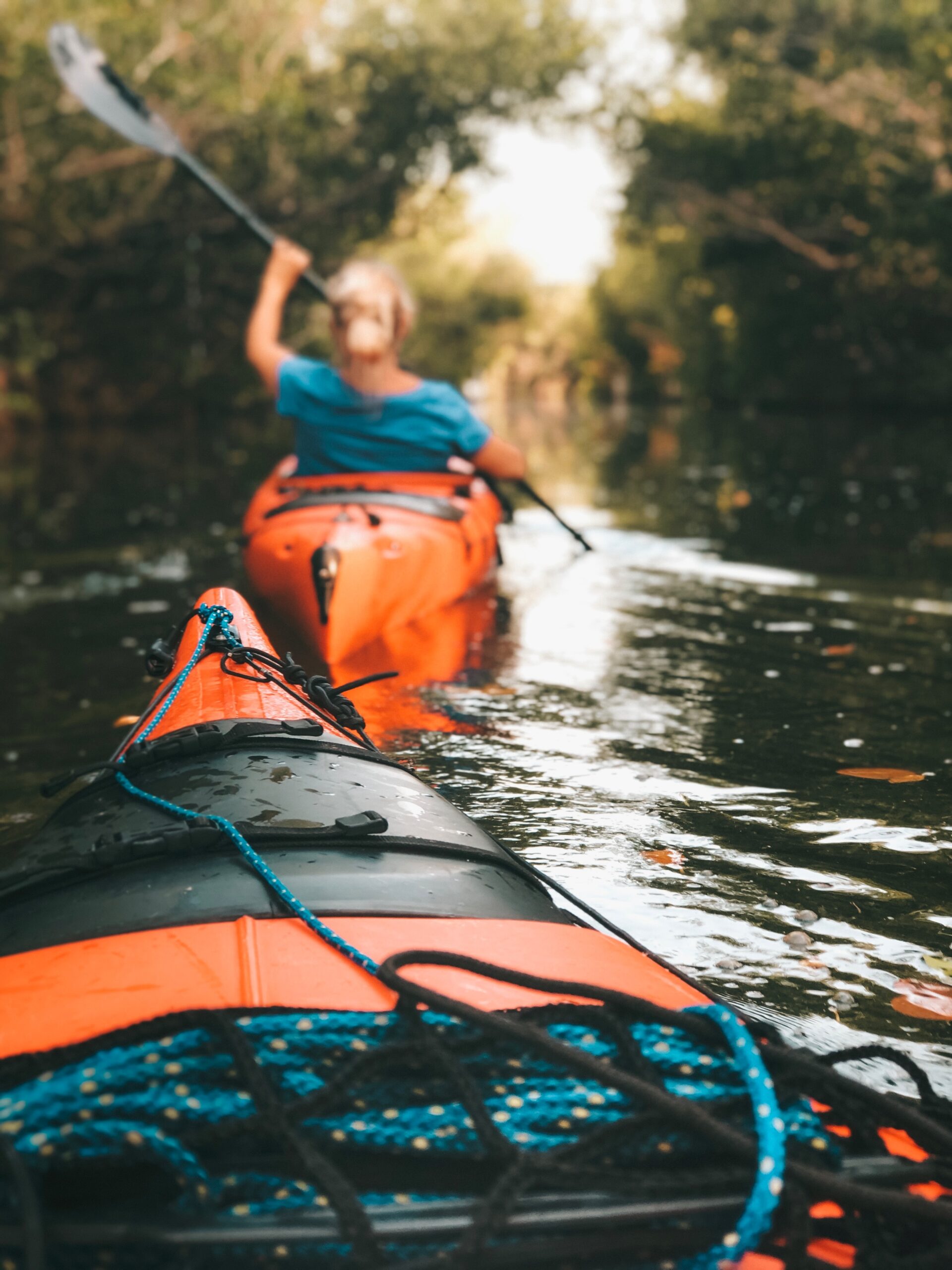 kayak on river